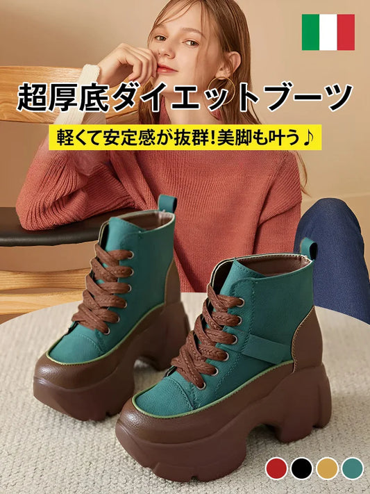 超厚底ダイエットブーツ —— ちょうどいいサイズで、足が滑りにくく、傷つきにくい！