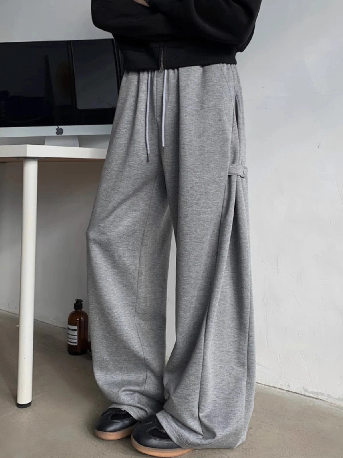 男女兼用ベルトスウェットパンツ