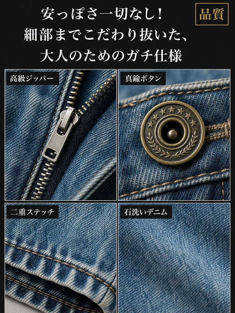 着回し自在の定番デニムパンツ