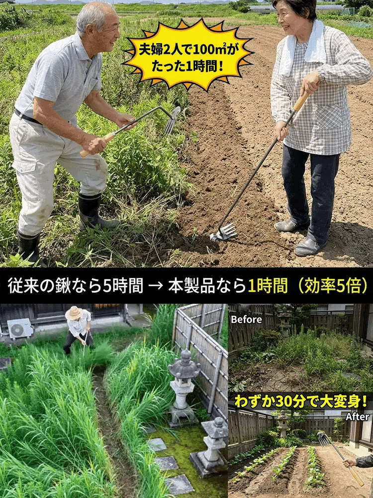 根こそぎ抜ける手動草取りツール