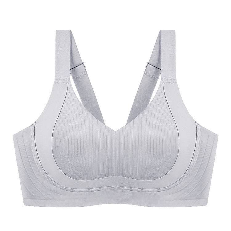 【ウサギカップの 下着 です】副乳を収縮させ、垂れを防ぐワイヤーリングがないと、大きな胸が小さく見えます。