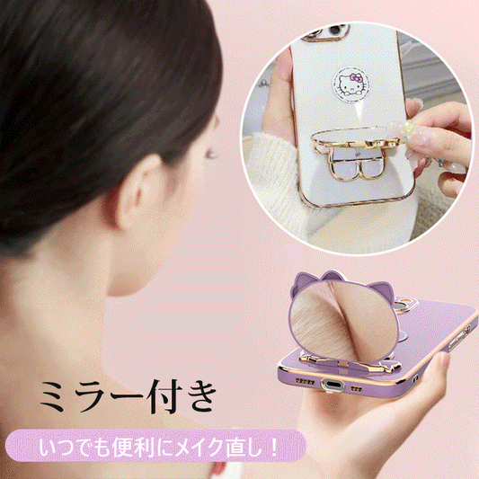 立体ハローキティスマホケース　（ミラー付き）