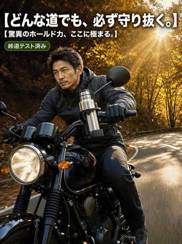 折りたたみ式自転車用ドリンクホルダー