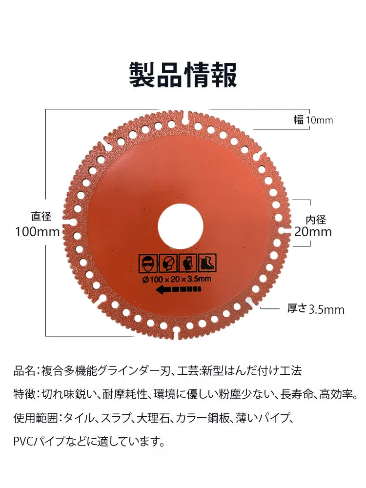 シャープで耐摩耗性のある多機能グラインダー刃