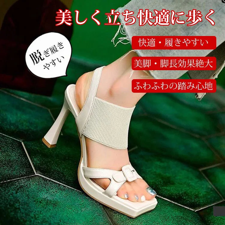 夏用おしゃれハイヒールサンダル