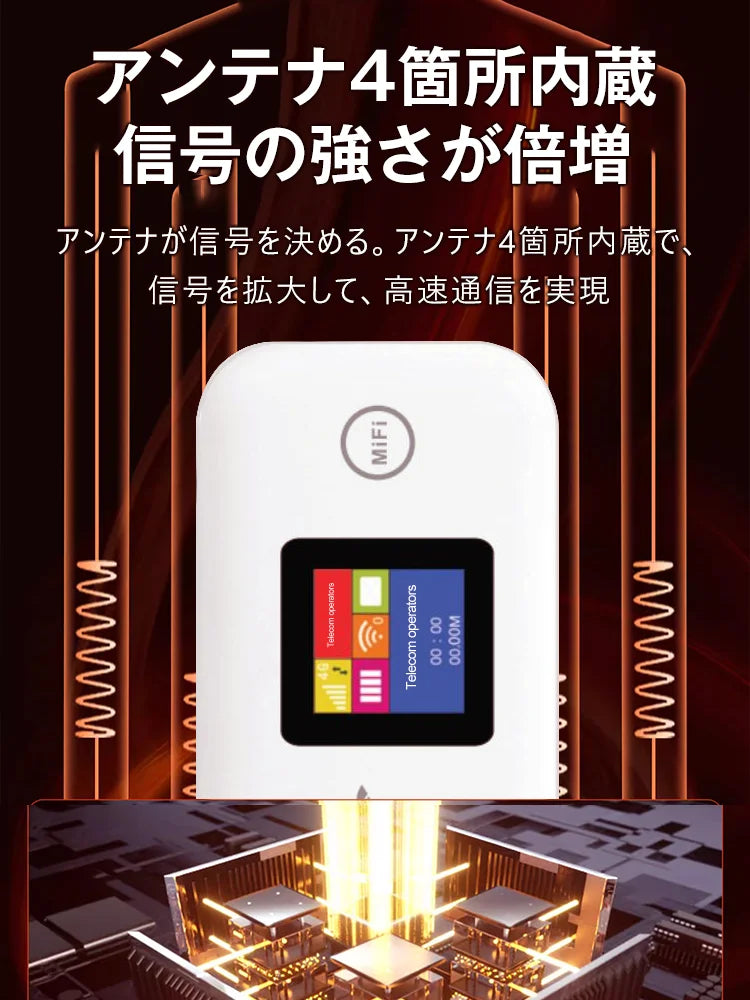 モバイルWi-Fi ——契約不要！月額費用なし！5G高速ネットワーク、1000Mbps、10台のデバイスの同時接続に対応! 電気があればWifiがある。5G通信で、信号が抜群！USBケーブルで、パソコンと接続可能。限時セール開催中！ 50%OFFは後最後の1時間！