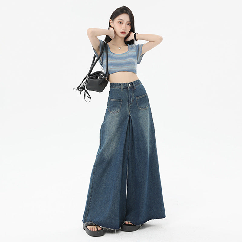 OOTD-着痩せハイウエストデニムパンツ