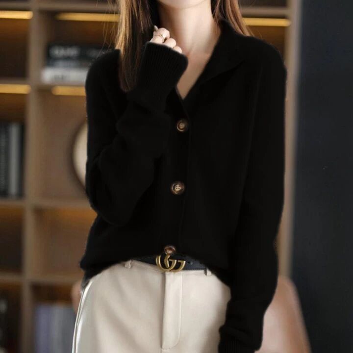 カシミヤニットカーディガン