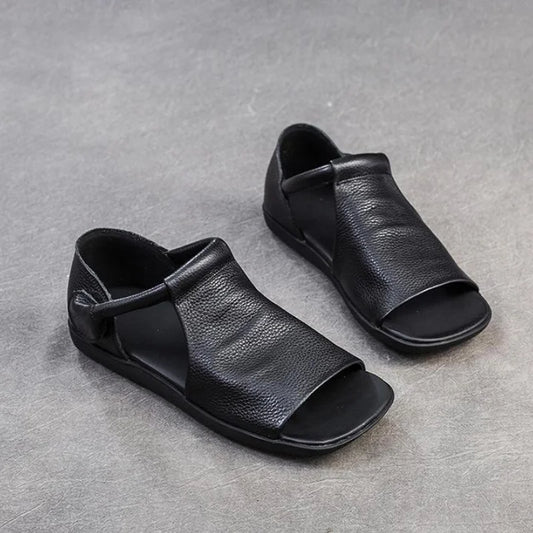 [日本整形外科学会も推薦] レトロ本革サンダル