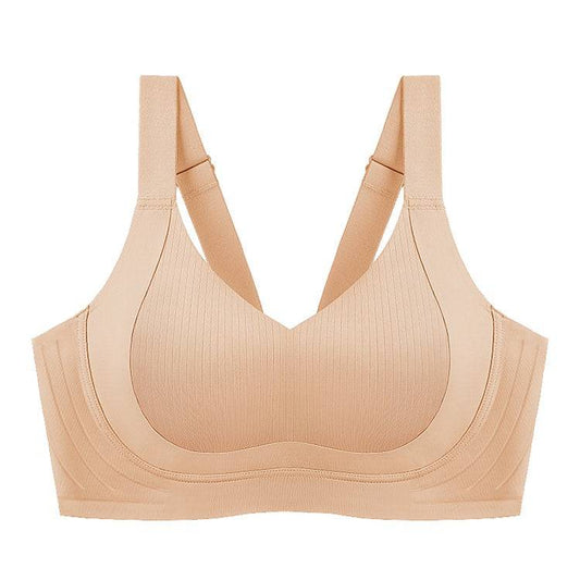 【ウサギカップの 下着 です】副乳を収縮させ、垂れを防ぐワイヤーリングがないと、大きな胸が小さく見えます。