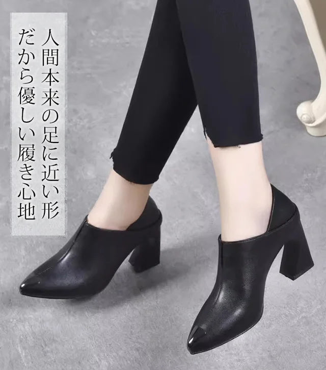 アンクルハイヒールブーツ