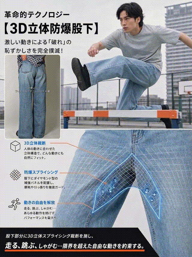 着回し自在の定番デニムパンツ