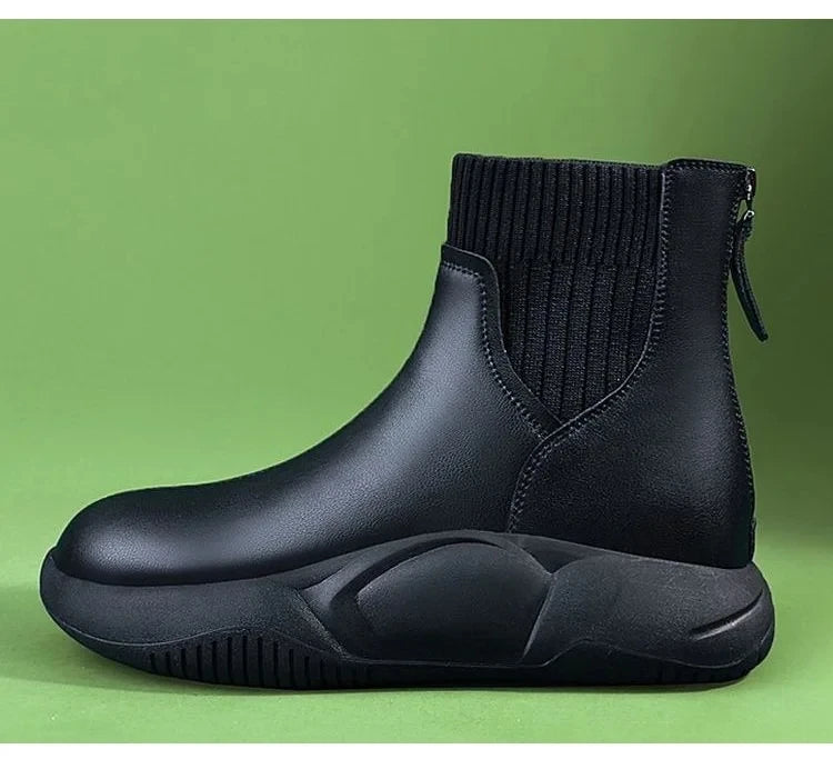 💕新しい厚底スニーカー、医師がおすすめのスニーカー、6cmの高さ、独特に開発されたエアクッションは、歩くたびに空気が浸透していて、驚くほど軽く、通気でムレにくい！