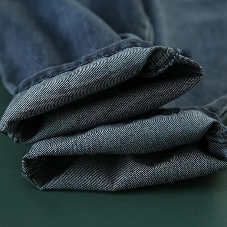 【下半身の欠点がすべて消える】岡山児島の匠人が30年の歳月をかけて開発した伝説のジーンズが、岡山児島の百年工房の綿素材で、汗がこもらず、脚にくっつかず、パジャマよりも快適